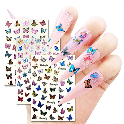 Nail Art Sticker Butterfly-Laser
